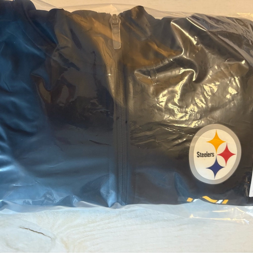 Pittsburgh Steelers NFL Nike Kids XL Black Zip Up Hoodie Hooded Sweatshirt - Picture 12 of 12